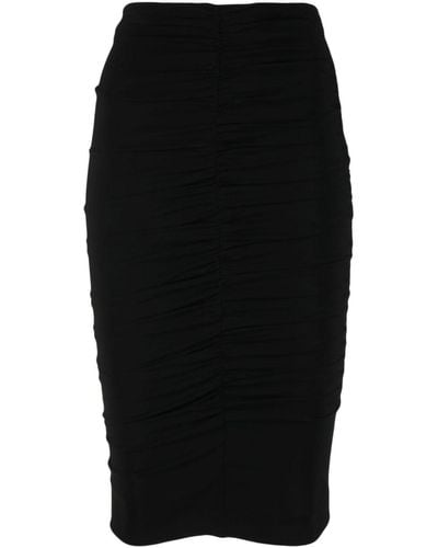 Pinko Falda de tubo drapeada - Negro