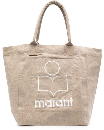Isabel Marant Yenky Shopper Met Logo - Naturel