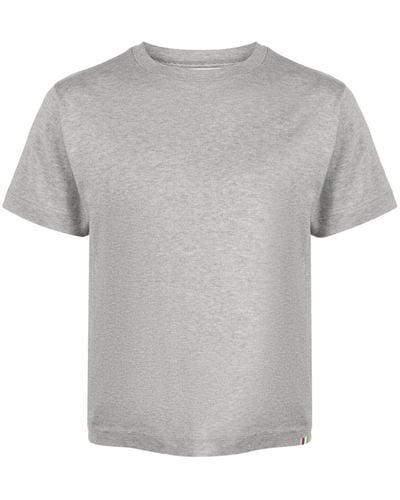 Extreme Cashmere No268 Cuba T-Shirt mit rundem Ausschnitt - Grau