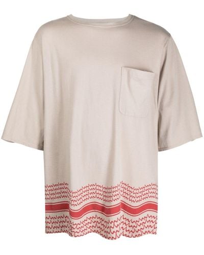 Undercover T-shirt oversize con stampa - Rosa