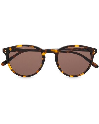 Polo Ralph Lauren Round Tortoiseshell Sunglasses - Brown