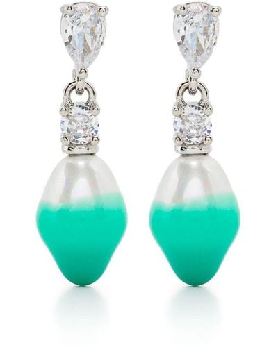 OTTOLINGER Crystal-embellished Dangle Earrings - White