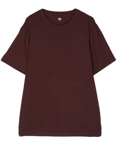 PAIGE T-Shirt aus Baumwollgemisch - Rot