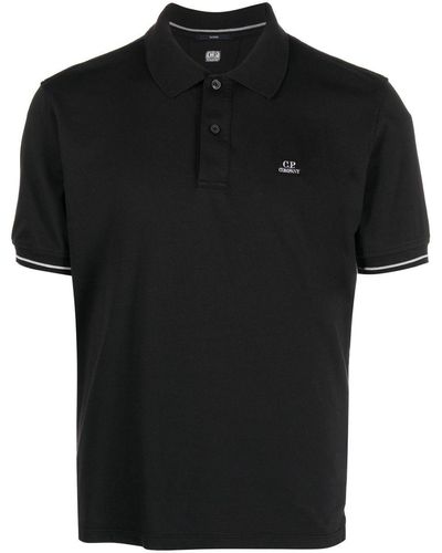 C.P. Company Short-sleeved Polo Shirt - Black