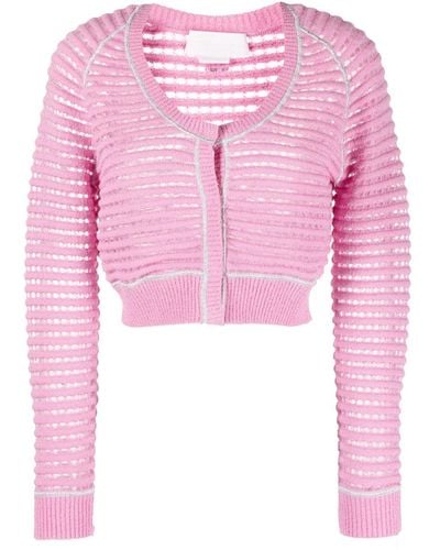 Genny Knitted Short Jacket - Pink