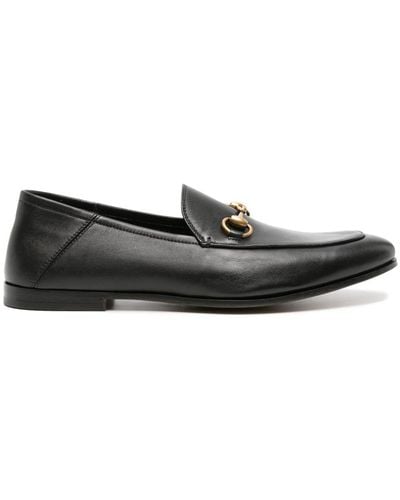 Gucci Horsebit-detail Leather Loafers - Black