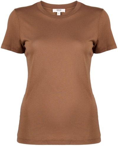 Agolde Annise Micromodal-blend T-shirt - Brown