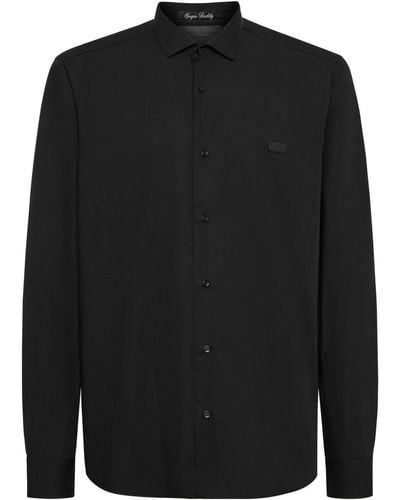 Philipp Plein Katoenen Overhemd - Zwart