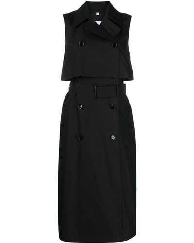 Burberry Sleeveless Trench Dress - Black