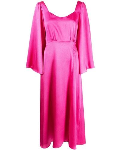 Olivia Rubin Raphaela Flare-sleeve Dress - Pink