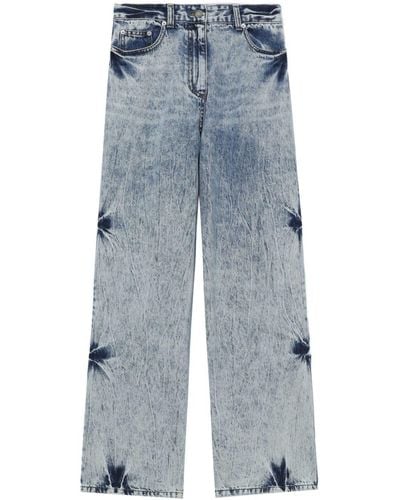 Juun.J Tie Dye-pattern Stone-wash Jeans - Blue