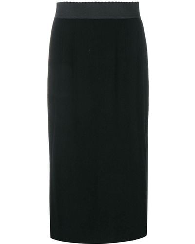 Dolce & Gabbana High-waisted pencil skirt - Schwarz