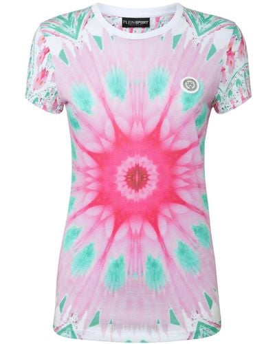 Philipp Plein T-shirt Met Print - Roze