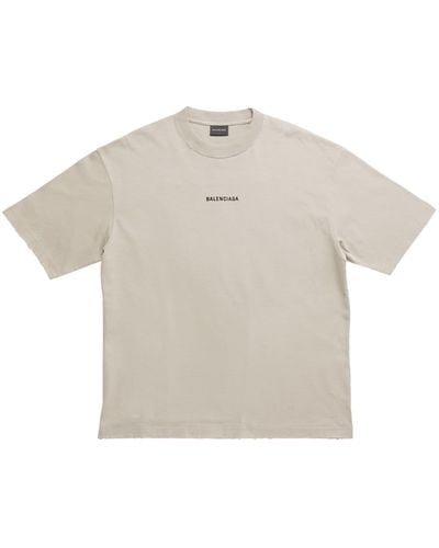 Balenciaga T-Shirt mit Logo-Print - Weiß