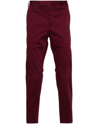 PT Torino Pantalon de tailleur court - Rouge