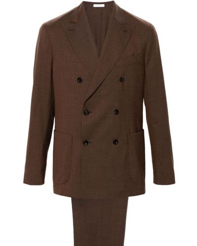Boglioli Double-breasted Suit - Brown