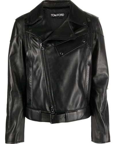 Tom Ford ライダースジャケット - ブラック