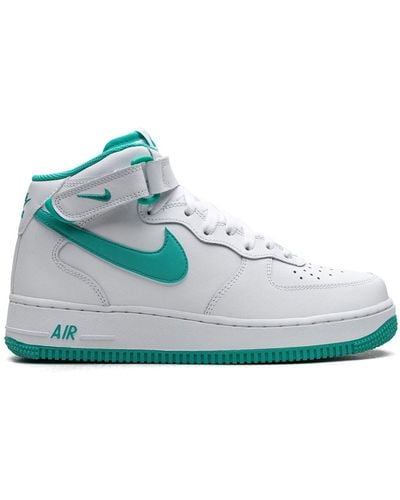 Nike Air Force 1 Mid "Clear Jade" Sneakers - Blau