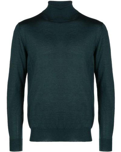 Cruciani Roll-neck Cashmere Blend Sweater - Green