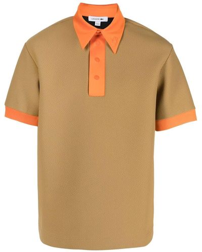 Lacoste Two-tone Polo Shirt - Natural