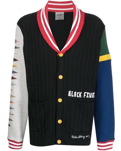 PUMA Cárdigan con diseño colour block de x Black Fives - Negro