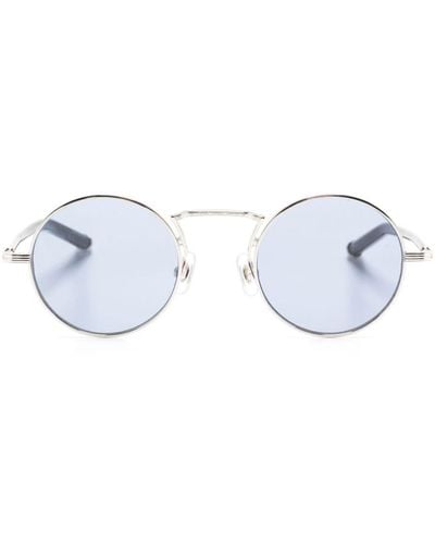 Matsuda Sonnenbrille mit rundem Gestell - Blau