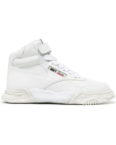 Maison Mihara Yasuhiro Freddie Wavy-sole High-top Sneakers - White