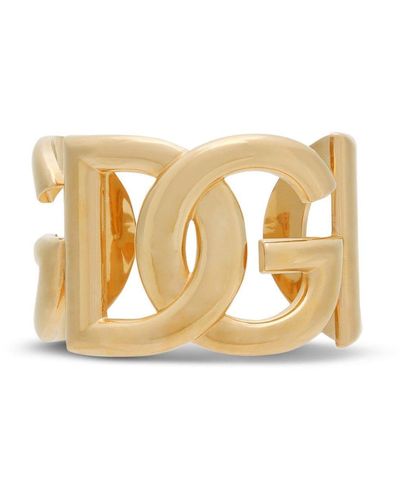 Dolce & Gabbana ロゴ カフブレスレット - イエロー