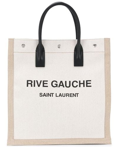 Saint Laurent Bolso shopper con logo estampado - Multicolor