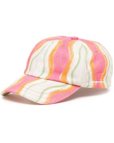 Jacquemus La Casquette Waves プリント キャップ - ピンク