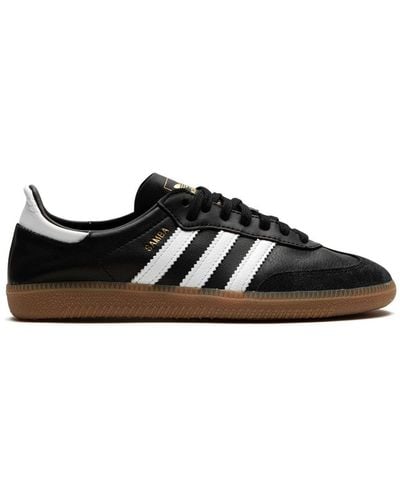 adidas Baskets Samba en cuir à lacets - Noir