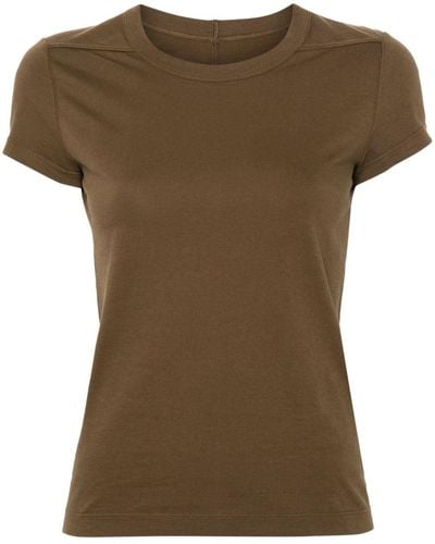 Rick Owens Level Cropped T-shirt - Brown