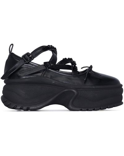 Simone Rocha Platform Ballerina Shoes - Black