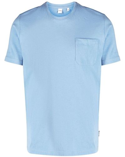 Aspesi T-Shirt mit Brusttasche - Blau