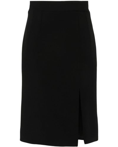 Dolce & Gabbana Falda de tubo con abertura lateral - Negro