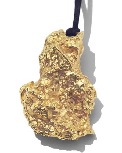 Proenza Schouler Rock Pendant Necklace - Metallic