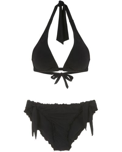 Amir Slama Triangle Two-piece Bikini - Black