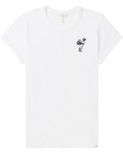 Rag & Bone T-shirt Mushroom - Bianco