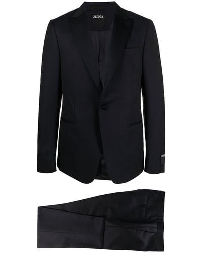 Zegna Single-breasted Suit - Blue