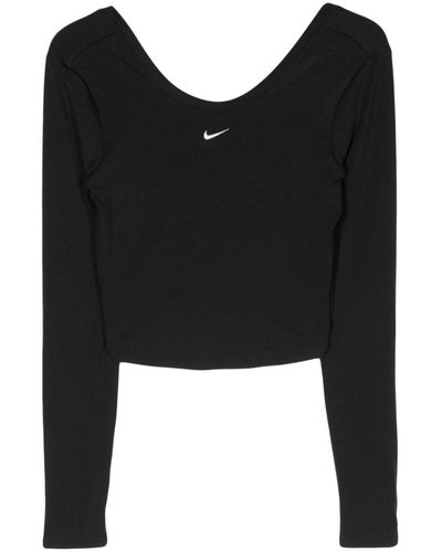 Nike Chill Knit Cropped Performance T-shirt - Black