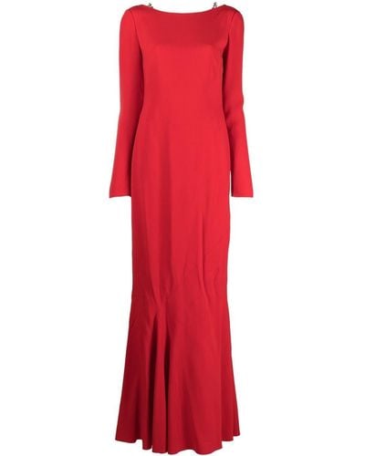 Givenchy Robe mi-longue à détail de chaîne - Rouge