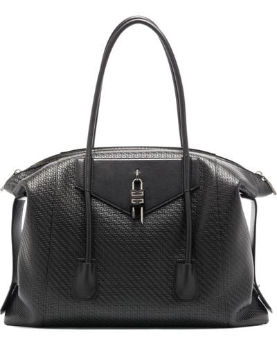 Givenchy Large Antigona Lock Tote Bag - Black