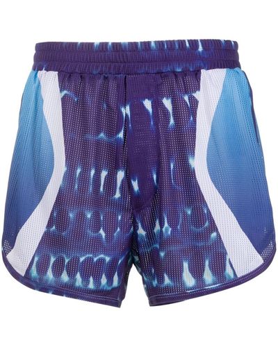 DSquared² Shorts mit Logo-Print - Blau