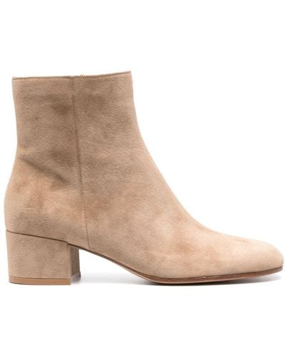 Gianvito Rossi 45mm Suede Boots - Brown