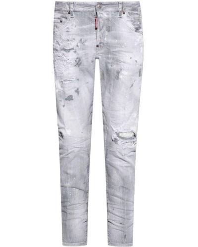 DSquared² Skater distressed-finish jeans - Grau