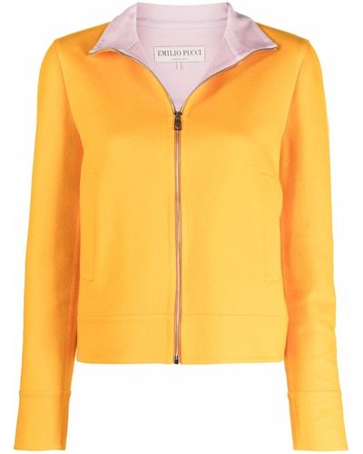Emilio Pucci Zip-fastening Long-sleeve Jacket - Orange
