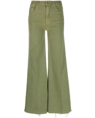 Mother High-rise Flared Jeans - Green