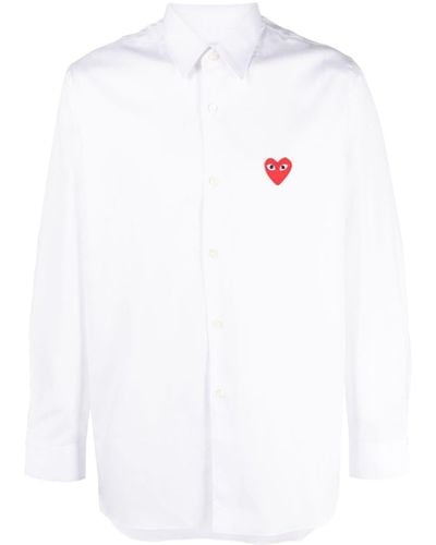 COMME DES GARÇONS PLAY Classic heart shirt - Blanc
