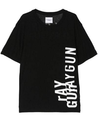 TAKAHIROMIYASHITA TheSoloist. Camiseta con letras estampadas - Negro