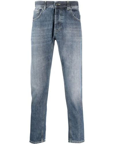Dondup Mid-rise Tapered Jeans - Blue